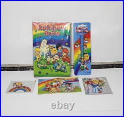 NEW RAINBOW BRITE journal ink pen postcard hologram RAVE sticker Hot Topic RARE
