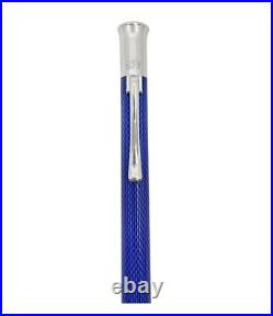 NEW RARE BOXED! OOP GRAF VON FABER CASTELL Guilloche BLUE c 2000 BALL POINT PEN