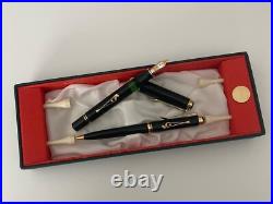 NEW & RARE Pelikan GOLF Limited Edition #842 Fountain & Ball Pen Set 18k M NIB NEW & RARE Pelikan GOLF Limited Edition #842 Fountain & Ball Pen Set 18k M NIB