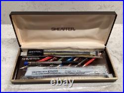 NEW RARE Sheaffer Targa 1021s Imperial Red Ballpoint and Pen Set White Dot