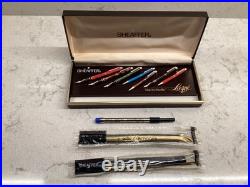 NEW RARE Sheaffer Targa 1021s Imperial Red Ballpoint and Pen Set White Dot