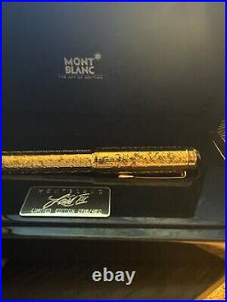NEW Rare Montblanc Ltd. Edition Gold Louis XIV Fountain Pen (4810) #798/4810 NEW Rare Montblanc Ltd. Edition Gold Louis XIV Fountain Pen (4810) #798/4810