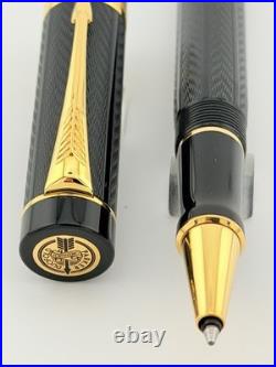 NOS Parker Duofold Greenwich Special Edition Rare Black Rollerball Pen Year 1999 NOS Parker Duofold Greenwich Special Edition Rare Black Rollerball Pen Year 1999