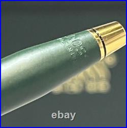 NOS RARE Cross Matte Green & 23K Gold Trim Ballpoint Pen #2602? Black Ink