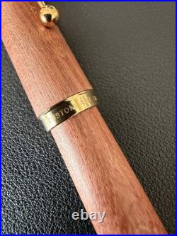 NOS Rare PILOT Custom Art Craft Wood Fountain Pen 14K F-Nib Vintage Japan Unused