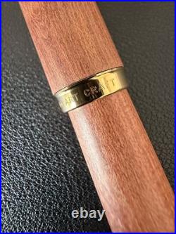 NOS Rare PILOT Custom Art Craft Wood Fountain Pen 14K F-Nib Vintage Japan Unused