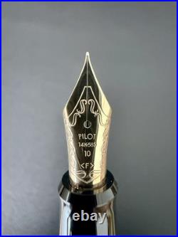 NOS Rare PILOT Custom Art Craft Wood Fountain Pen 14K F-Nib Vintage Japan Unused