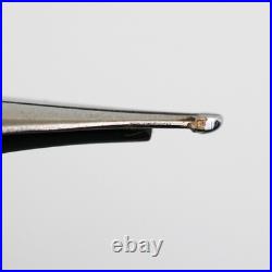 NOS Rare PILOT MYU Stripe Fountain Pen Silver Black M nib vintage 1970s withbox