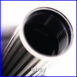 NOS Rare PILOT MYU Stripe Fountain Pen Silver Black M nib vintage 1970s withbox