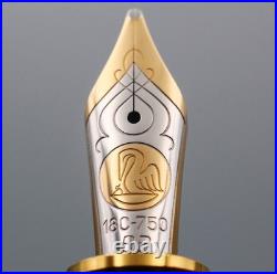 NOS Rare Pelikan Fountain Pen Souverän M800 Brown Black BB nib withBox