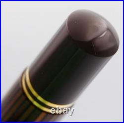 NOS Rare Pelikan Fountain Pen Souverän M800 Brown Black BB nib withBox