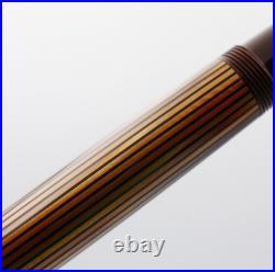 NOS Rare Pelikan Fountain Pen Souverän M800 Brown Black BB nib withBox