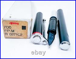 NOS Rotring Vintage 700 Metal Fountain Pen M Nib Rare Pattern In Rotring