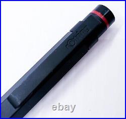 NOS Vintage Rare Rotring Newton Rollerball Pen Cap Black Free Shipping
