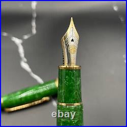 Nakaya Fountain Pen Made in 2004 Nib Gold 14K Fine Used Mint Rare From Japan