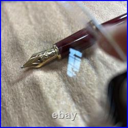 Near Mint Montblanc 144 Bordeaux + W-Germany + 14K B Nib Rare Broad Tip JAPAN