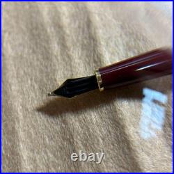 Near Mint Montblanc 144 Bordeaux + W-Germany + 14K B Nib Rare Broad Tip JAPAN