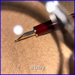 Near Mint Montblanc 144 Bordeaux + W-Germany + 14K B Nib Rare Broad Tip JAPAN