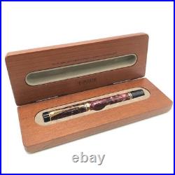 Near Mint PARKER Duofold Marble Red 18K 750 B Nib Fountain Pen Rare France