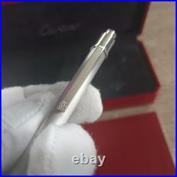 New Cartier Must Vintage Porte Mine Love Pen Trinity Santos Silver Brushed Rare