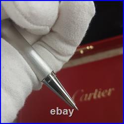 New Cartier Must Vintage Porte Mine Love Pen Trinity Santos Silver Brushed Rare