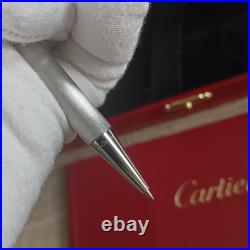 New Cartier Must Vintage Porte Mine Love Pen Trinity Santos Silver Brushed Rare