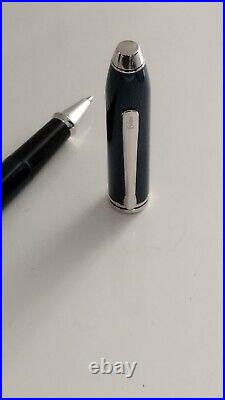 New Cross Townsend Rare Finish New Rollerball Pen Platinum Plated Trim