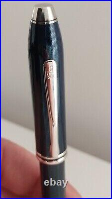 New Cross Townsend Rare Finish New Rollerball Pen Platinum Plated Trim