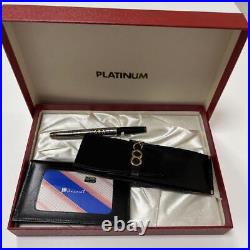 New Discontinued Rare Platinum plaid 14K fine fountain pen sheath Regular