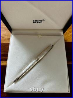 New In Box Rare Montblanc Solitaire Martelé Sterling Silver Ballpoint Pen