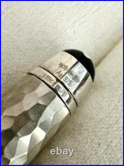 New In Box Rare Montblanc Solitaire Martelé Sterling Silver Ballpoint Pen