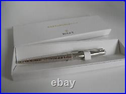 New ROLEX unused Ballpoint pen, silver wave Pen with BOX. Baselworld 2014! Rare