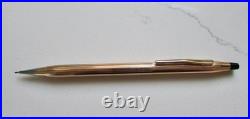 New Rare Cross10KT Gold Filled Pen and Pencil Illinois Bell/ATT Diamond Chip