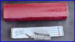 New & Rare Edison Extended Mina Fountain Pen Lt. Brown Acrylic 18k Gold Nib