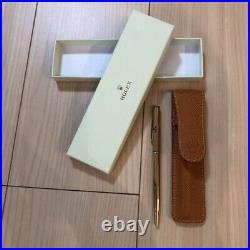 New Rolex Ballpoint yellow gold Pen With Box & Case by Parker Rare Vintage New Rolex Ballpoint yellow gold Pen With Box & Case by Parker Rare Vintage