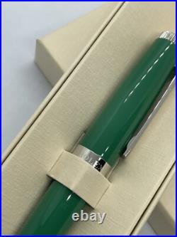 New Rolex Green Executive Screw Twist Cap Pen with Box Rare Great Gift