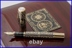New Sealed Montblanc Rare Cristobal Colon 92 Toledo Limited Fountain Pen 18k