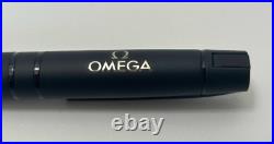 New in Box OMEGA Watch Novelty Matte Black Twisted Ballpoint Pen Super Rare