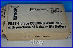 New in Box Vintage Rare Bic Pen Promotional Cornflower Corning Ware
