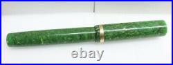Nice Rare Antique Vintage Autofiller Pen Co. Fountain Green With 14Kt Gold Nib