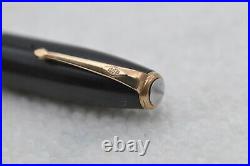 Nice Rare Vintage Conway Stewart No100 Fountain Pen Black & Gold Trim Flexy Nib
