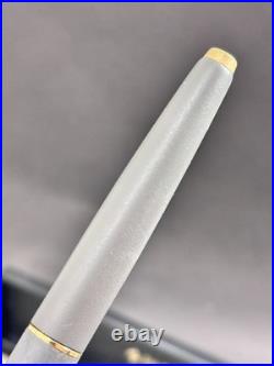 Nos Parker 45 Fountain Pen Rare Light Grey Lacquered Argentina (bfp696)