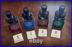 Nos Parker Penman 4 Colors Fp Ink Set-saffire, Emerald, Mocha, Ruby. Boxed. Rare