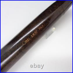OMAS Fountain pen Briarwood Chesnut AM87 Nib 18k M 1990 Vintage Rare