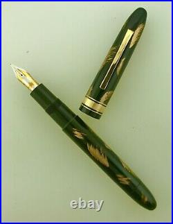 OMAS Ogiva Maki-e Urishi Brush Limited Prod Fountain Pen Black/Gold Unused Rare