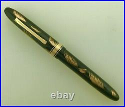 OMAS Ogiva Maki-e Urishi Brush Limited Prod Fountain Pen Black/Gold Unused Rare