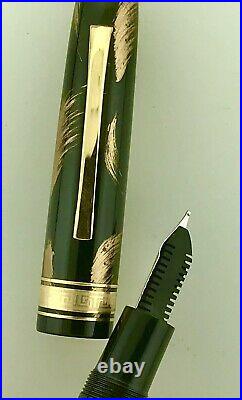 OMAS Ogiva Maki-e Urishi Brush Limited Prod Fountain Pen Black/Gold Unused Rare