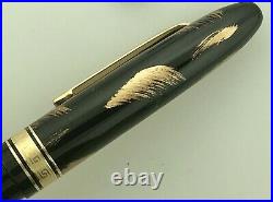 OMAS Ogiva Maki-e Urishi Brush Limited Prod Fountain Pen Black/Gold Unused Rare