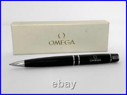 OMEGA Watch Black Logo Ballpoint Pen Rare, New in box