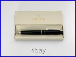 OMEGA Watch Black Logo Ballpoint Pen Rare, New in box
